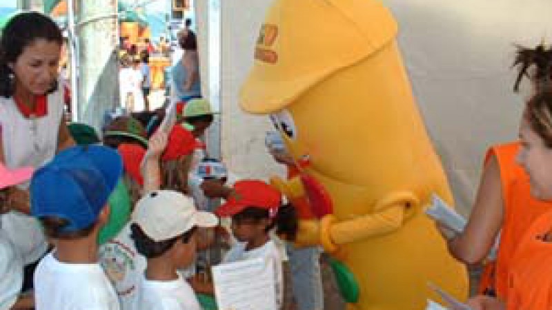 Educação para o trânsitona beira mar de Torres