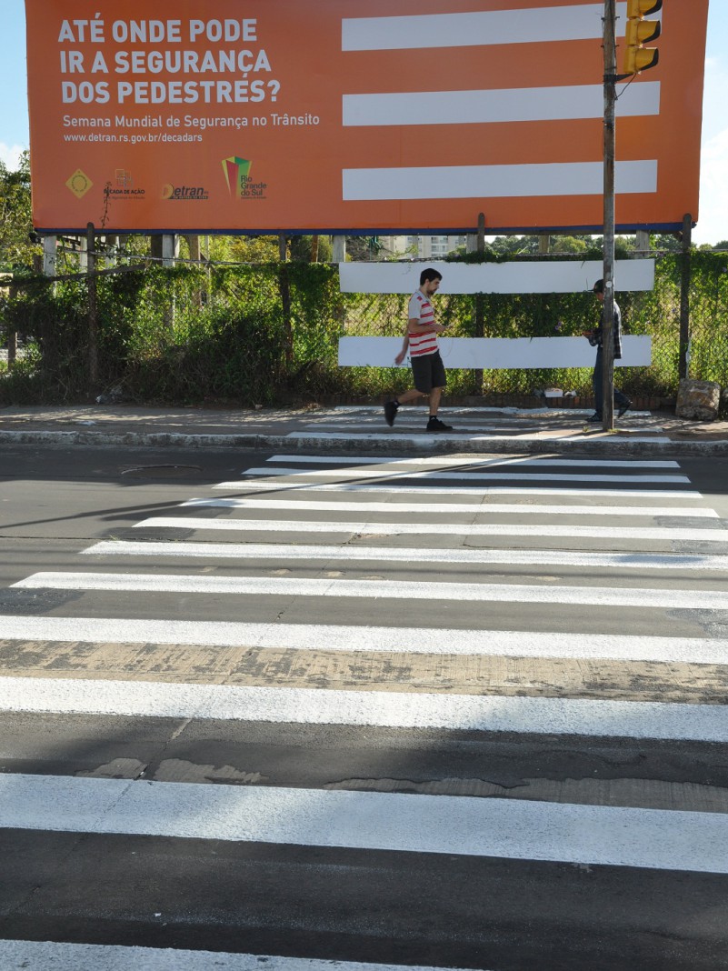 Intervenções urbanas e ações alertam para segurança dos pedestres